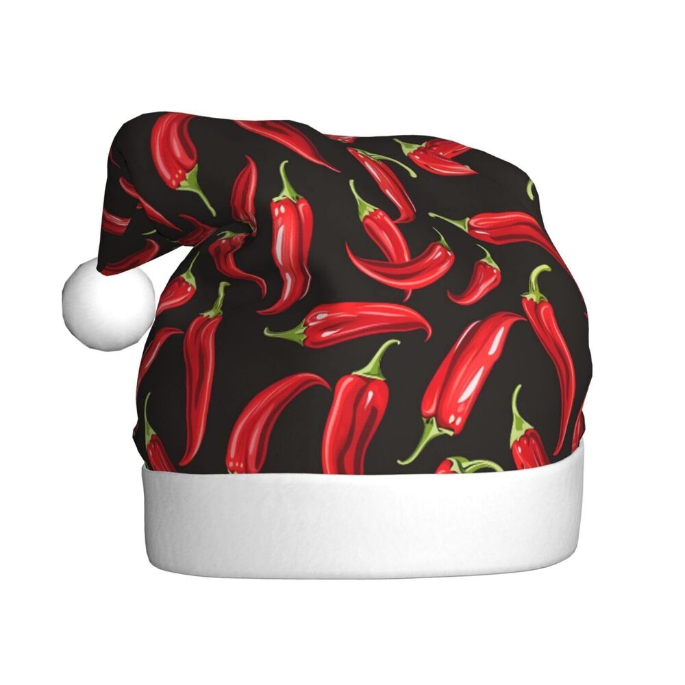 8773 Chili-Peppers Christmas Hat, Xmas Holiday Hat, Christmas New Year